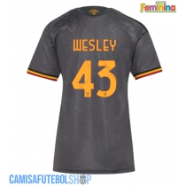 Camisa de time de futebol AS Roma Wesley Franca #43 Replicas 3º Equipamento Feminina 2026-27 Manga Curta